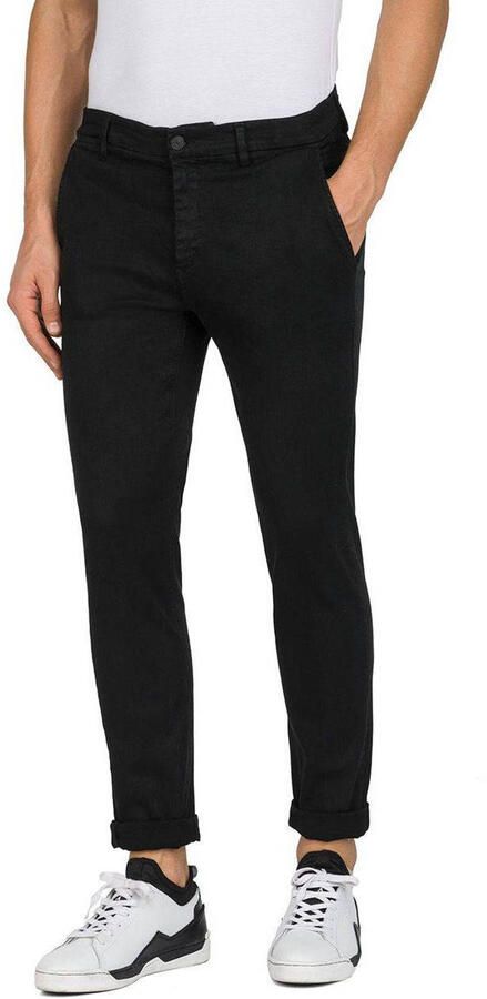 REPLAY slim fit chino ZEUMAR zwart - Foto 2