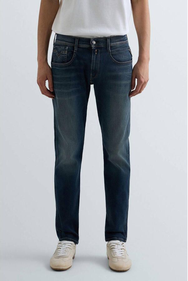 Replay Slim Fit Mid Waist Jeans Blue Heren - Foto 2