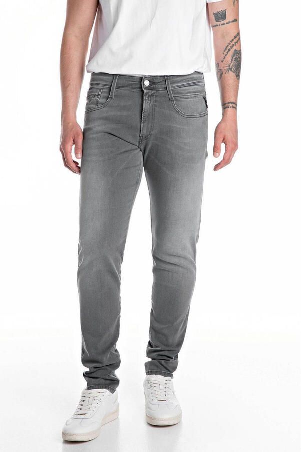 Replay Slim Fit Grijze Jeans Anbass Broek Gray Heren - Foto 5