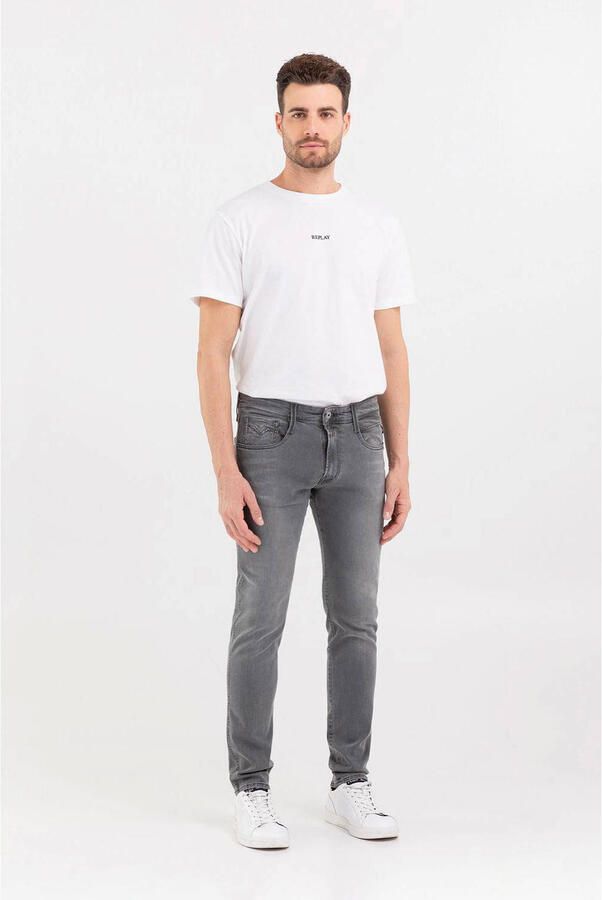 Replay Slim Fit Grijze Jeans Anbass Broek Gray Heren - Foto 7