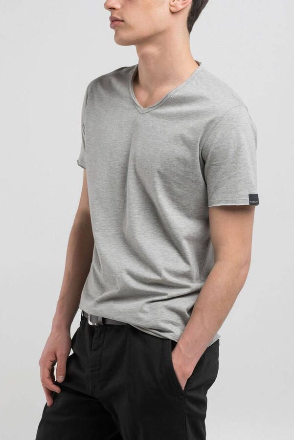 REPLAY T-shirt lichtgrijs - Foto 2