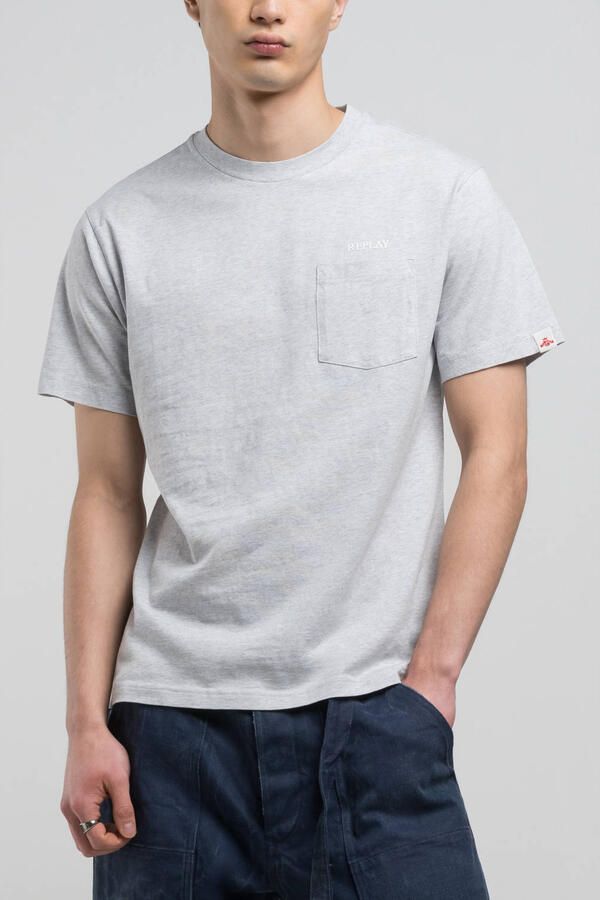 REPLAY T-shirt lichtgrijs