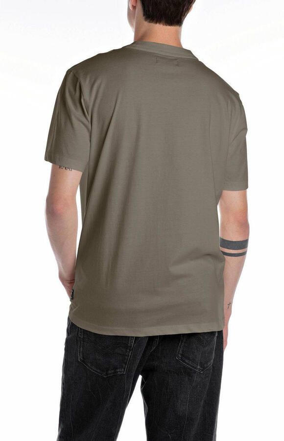 Replay T-shirt met labeldetail