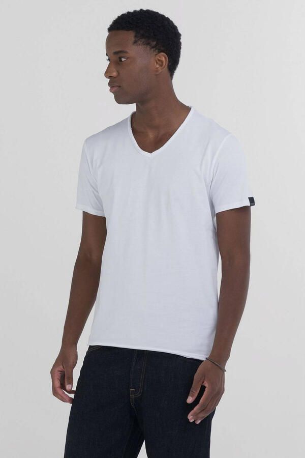 Replay Basis V-hals T-shirt White Heren - Foto 2