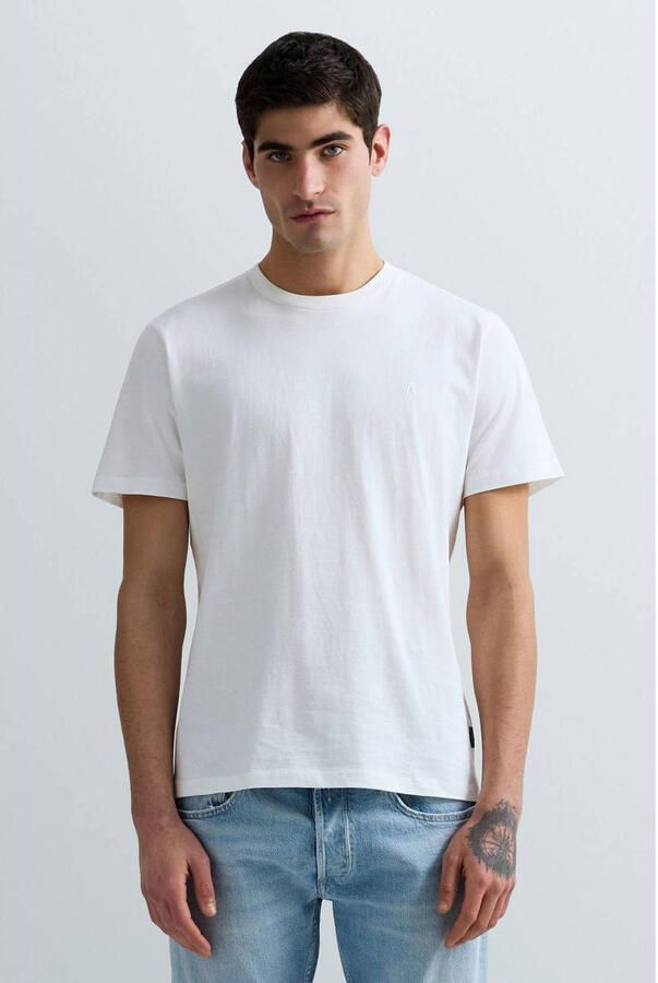 Replay T-shirt Korte Mouw M3097 .000.2660-011 NATURAL WHITE