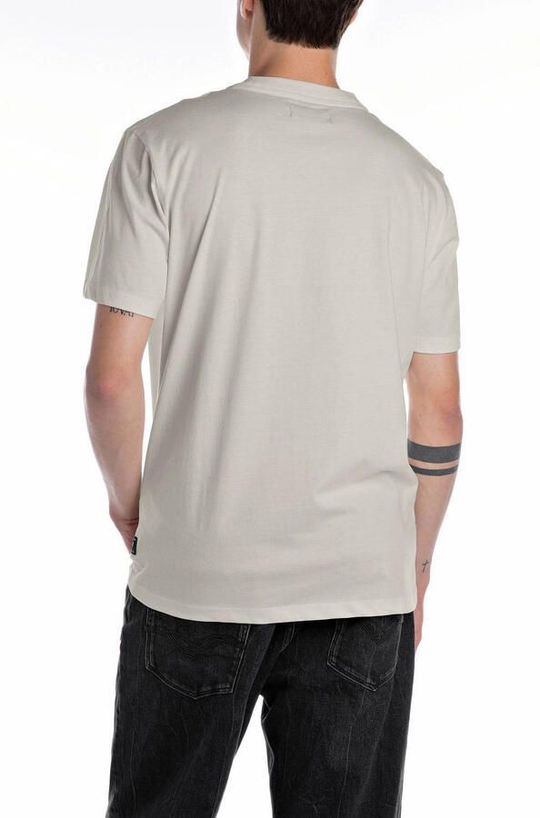 Replay Regular fit T-shirt met Logodetail