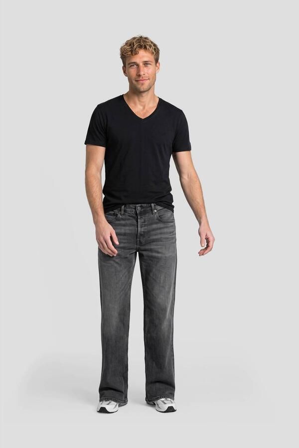 Replay Raw Cut V-neck Shirt Heren - Foto 2