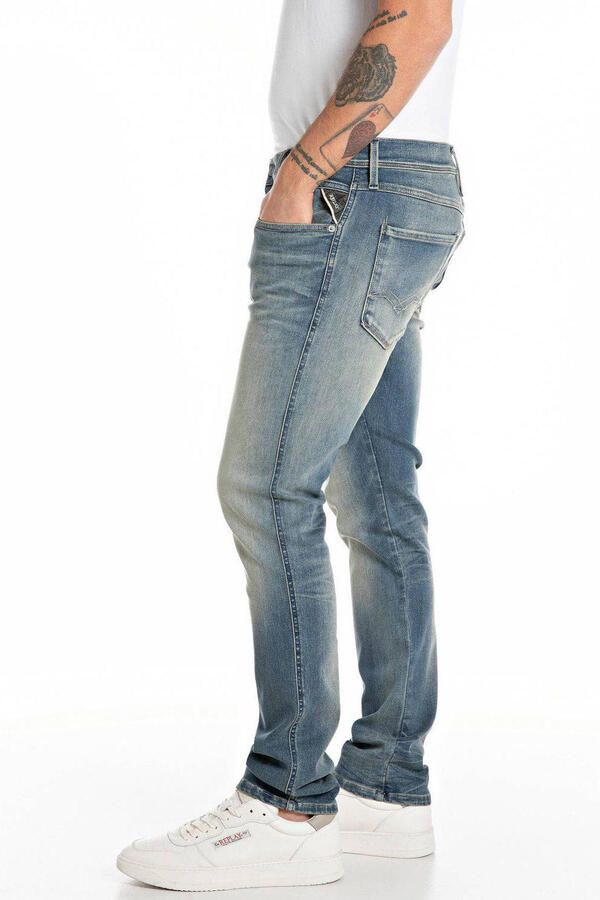 Replay Slim fit jeans in 5-pocketmodel model 'Anbass' - Foto 3