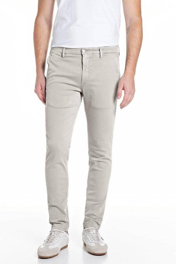 REPLAY ZEUMAR slim chino zand