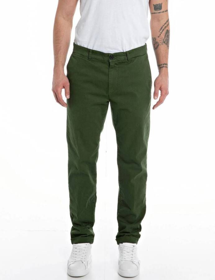 REPLAY slim fit chino BRAD forest green