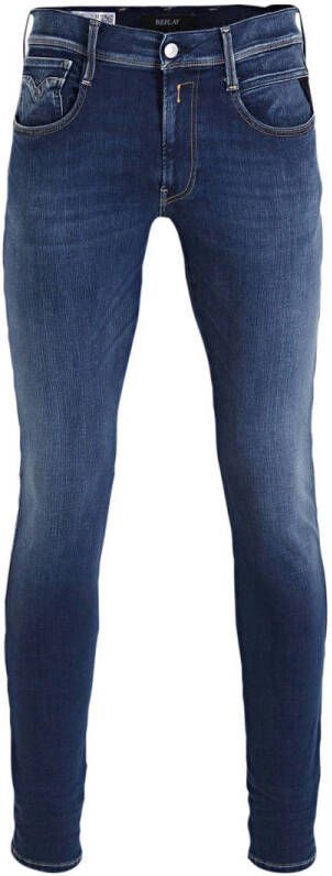 Replay Slim-Fit High-Waist Five-Pocket Jeans Blue Heren