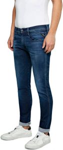 Replay Anbass Hyperflex jeans blauw M914 661 E05 007 Blauw Heren