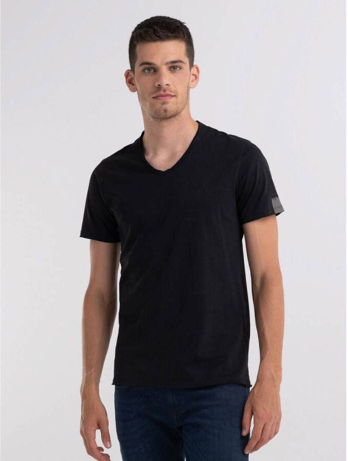 Replay Heren Katoenen T-Shirt Black Heren