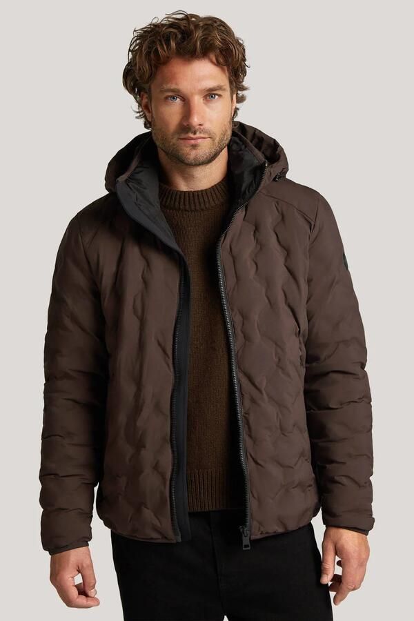 Reset quilted winterjas bruin