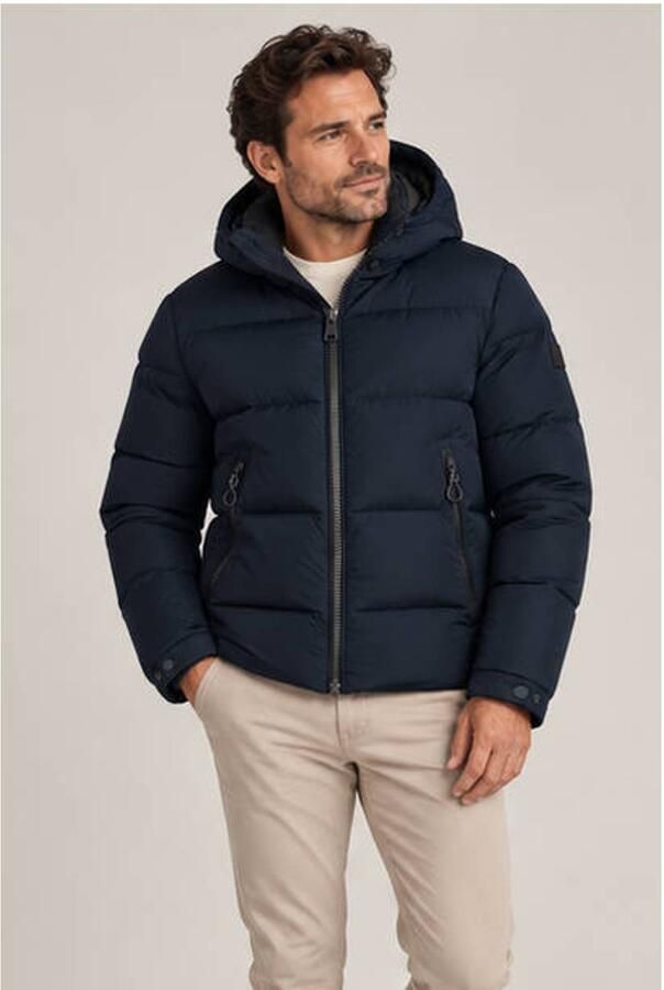 Reset winterjas donkerblauw