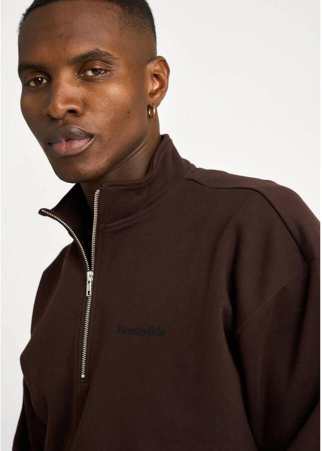Resteröds relaxed fit sweater bruin - Foto 2