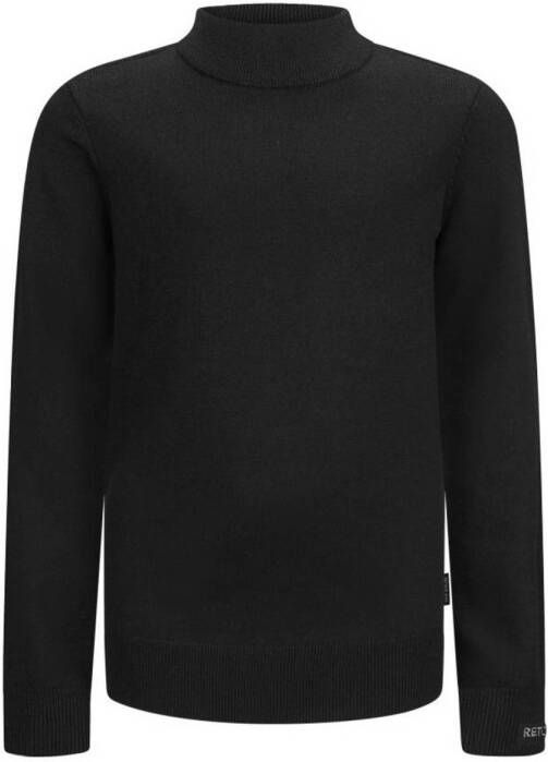Retour Jeans trui Floyd zwart Jongens Polyester Opstaande kraag Effen 146 152