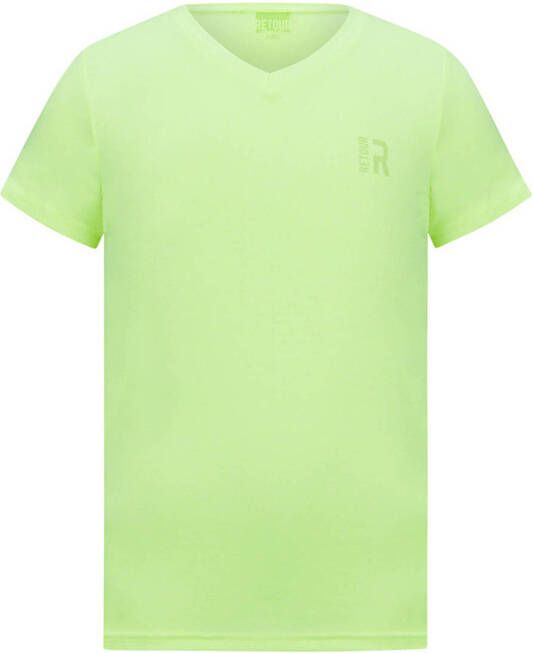 Retour Denim basic T-shirt Sean neon geel