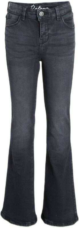 Retour Jeans flared jeans Midar black denim Zwart Meisjes Stretchdenim 104