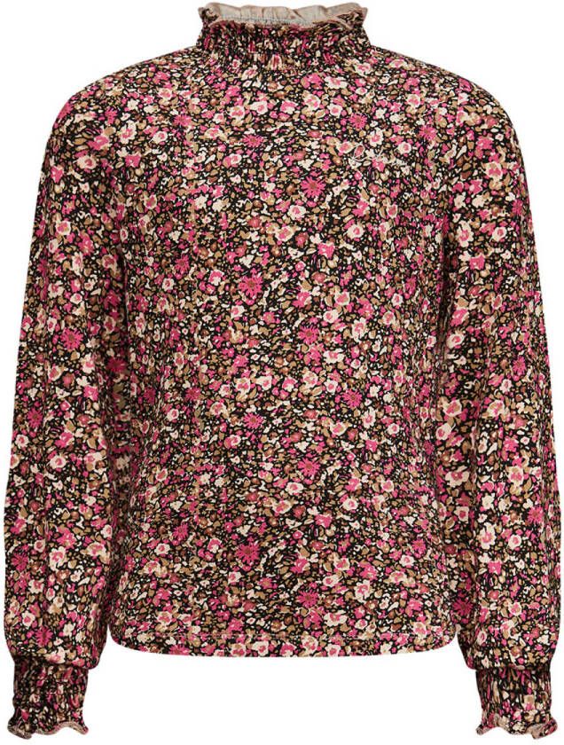 Retour Denim gebloemde longsleeve roze
