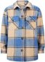 Retour Denim geruite shacket jas blauw zand - Thumbnail 2
