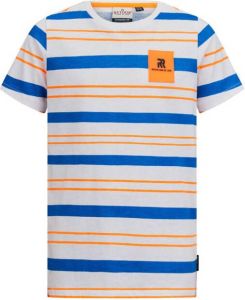 Retour Denim gestreept T-shirt Davis blauw oranje wit