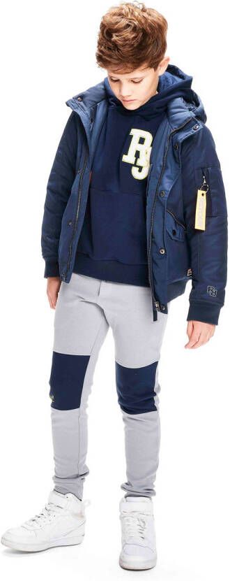 Retour Denim gewatteerde winterjas Bjorn donkerblauw