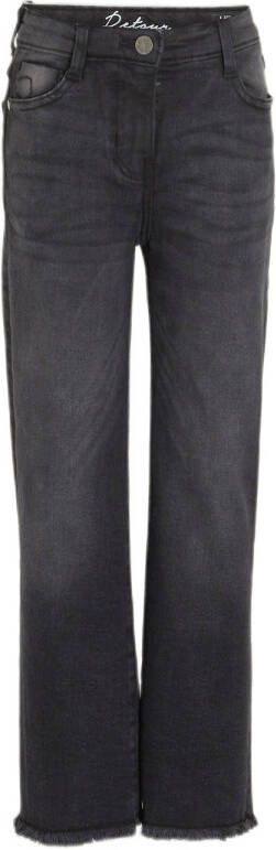 Retour Jeans high waist wide leg jeans Missour black denim Zwart Meisjes Stretchdenim 104