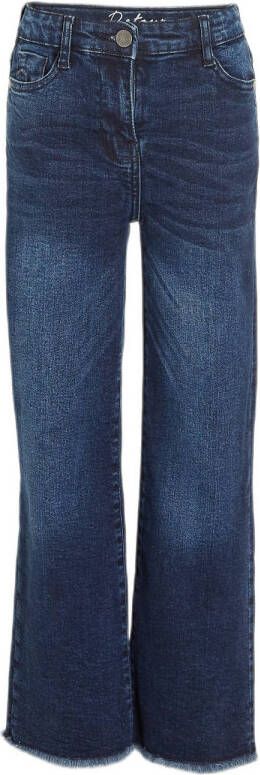 Retour Denim high waist wide leg jeans Missour dark blue denim Blauw Meisjes Stretchdenim 104
