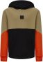 Retour Jeans hoodie Rick licht camel oranje zwart Sweater Bruin Jongens Sweat (duurzaam) Capuchon 146 152 - Thumbnail 2