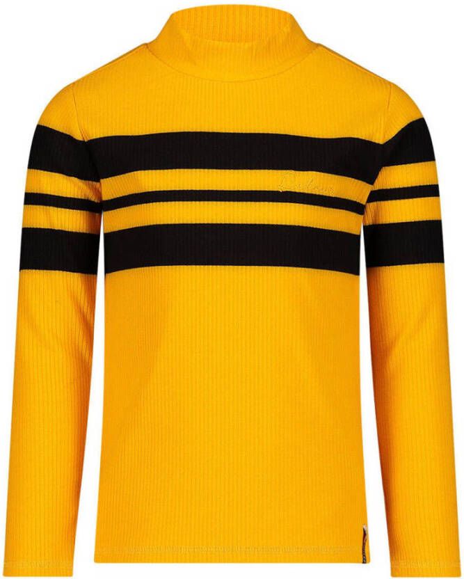Retour Jeans longsleeve Abadou geel zwart Meisjes Polyester Opstaande kraag 122-128