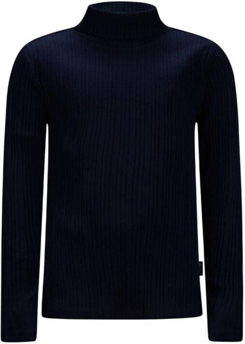 Retour Denim longsleeve Abadou met borduursels donkerblauw