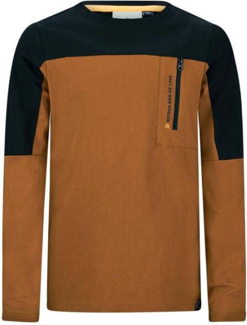 Retour Denim longsleeve Rocky camel zwart