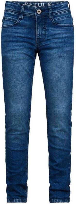 Retour Denim regular fit jeans Sivar medium blue denim Blauw Jongens Stretchdenim 110