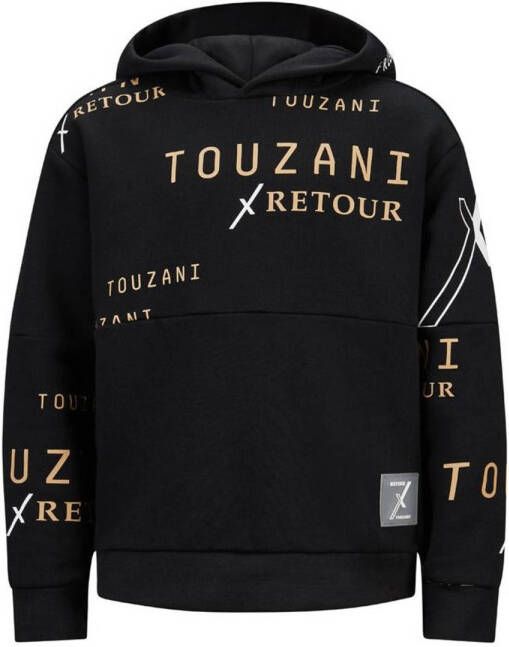 Retour Jeans Retour X Touzani hoodie Hop met all over print zwart