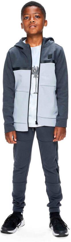 Retour Denim slim fit joggingbroek Valentijn donkergrijs