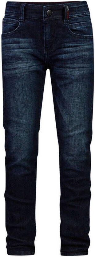 Retour Jeans tapered fit jeans Wyatt dark blue denim Blauw Jongens Stretchdenim 140