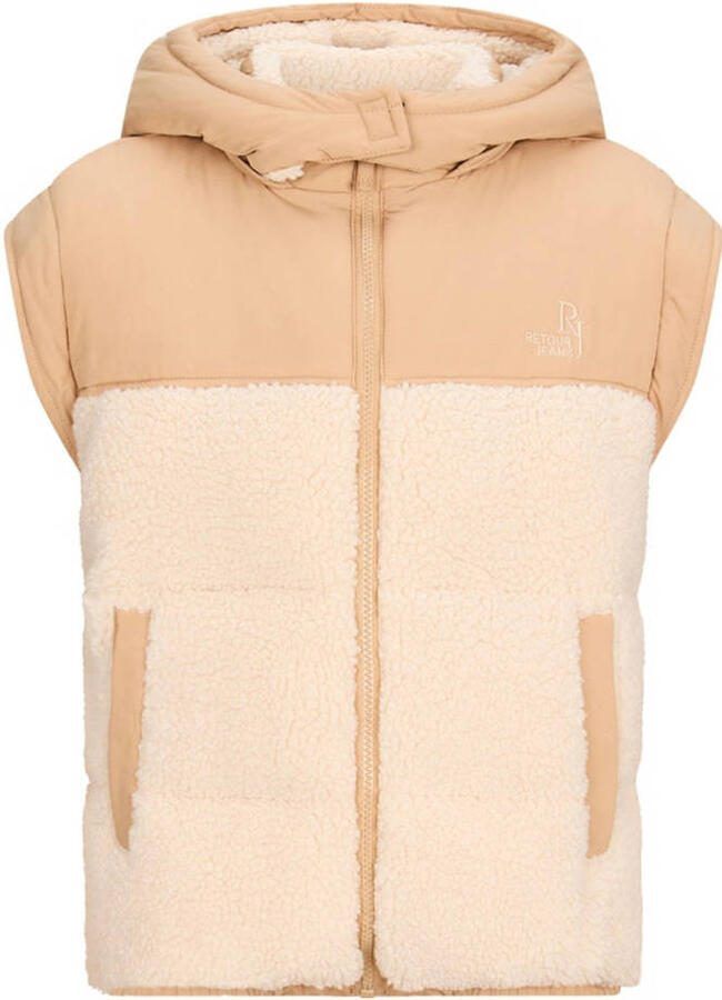 Retour Jeans 2-in-1 teddy jas beige ecru + muts - Foto 5