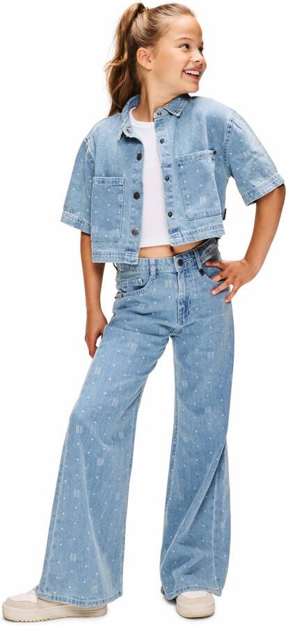 Retour Jeans Bella wide leg jeans light blue denim