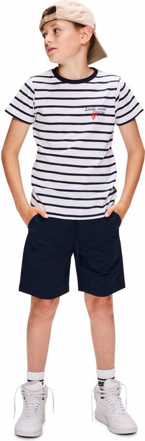Retour Jeans bermuda shorts met linnen donkerblauw - Foto 2