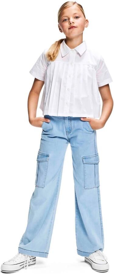 Retour Jeans blouse Fee wit Meisjes Katoen Klassieke kraag Effen 170 176