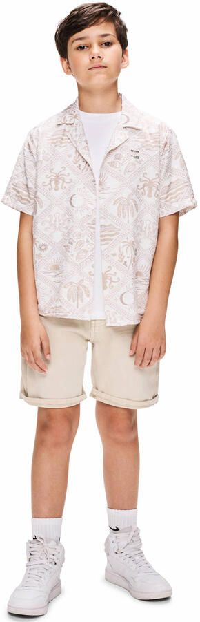 Retour Jeans casual overhemd beige