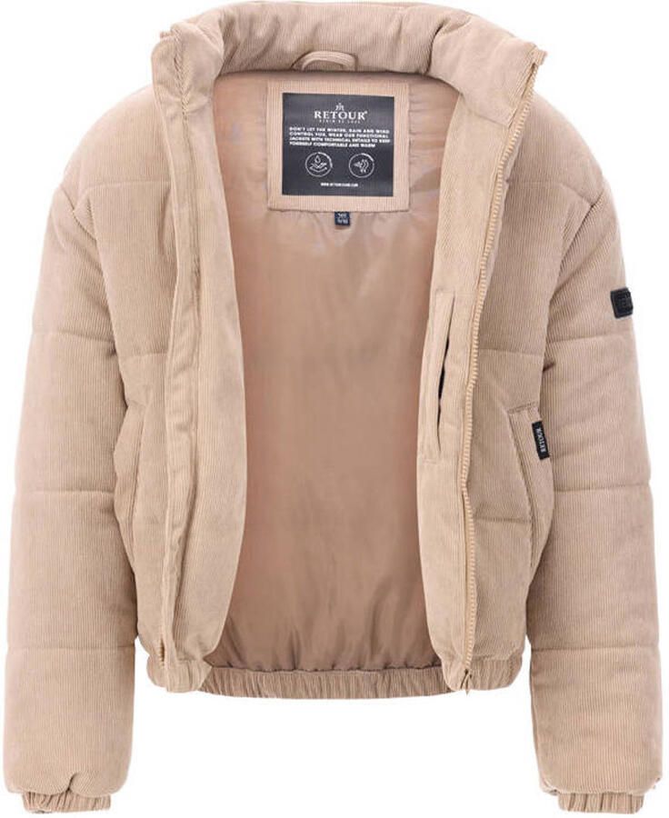 Retour Jeans corduroy winterjas beige - Foto 2