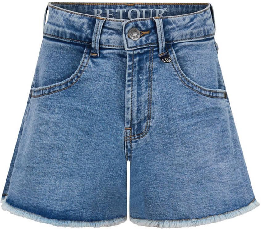 Retour Jeans denim loose short medium blue denim