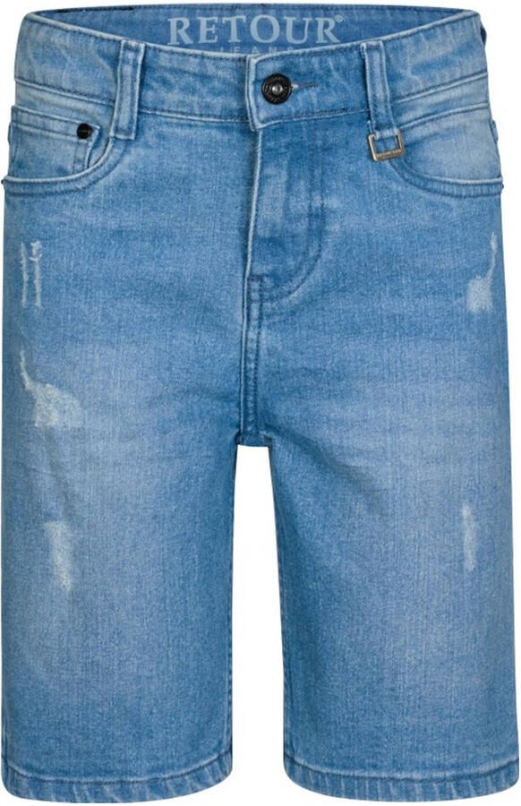 Retour Jeans denim loose short medium blue denim