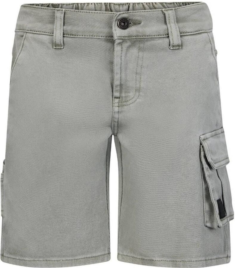 Retour Jeans denim relaxed cargo short groen - Foto 5