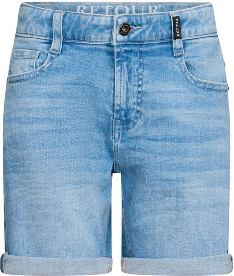 Retour Jeans denim relaxed short light blue denim