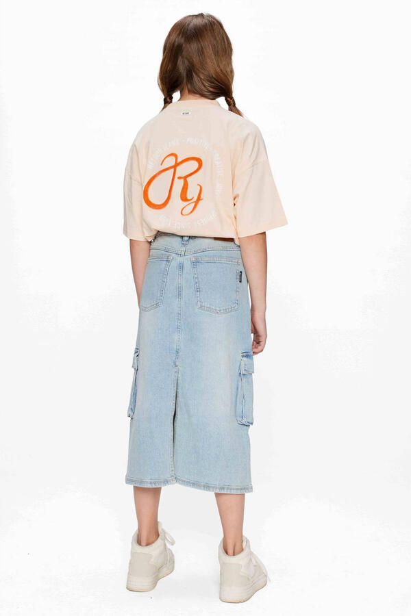 Retour Jeans denim spijkerrok light blue denim - Foto 5