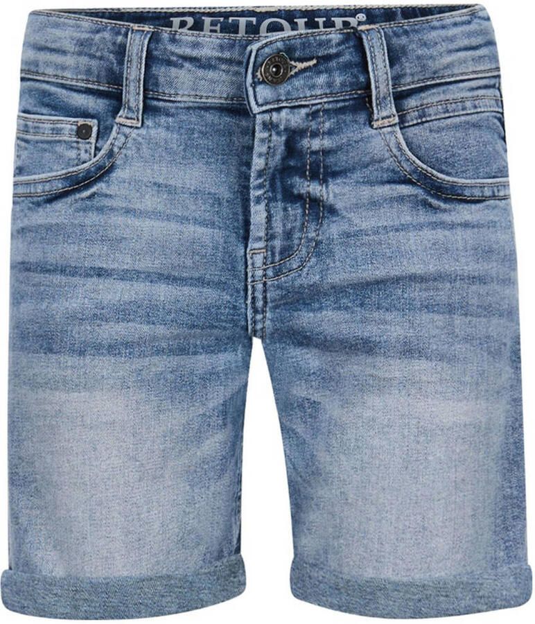Retour Jeans denim straight short light blue denim