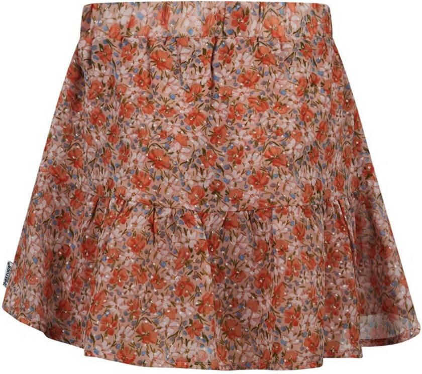 Retour Jeans gebloemde rok Poissy lichtbruin oranje Meisjes Polyester Bloemen 122 128 - Foto 2